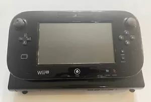 Black Nintendo Wii U 32GB Console And Gamepad (Read Notes) - Picture 1 of 13