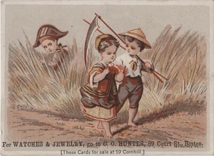 Orologi e gioielli C Hunter - Boston - carta commerciale vittoriana - Foto 1 di 1