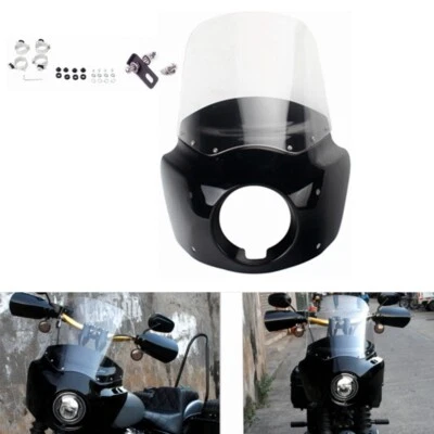 For 2018-2024 Harley Softail FXST Street Bob FXBBS Front Fairing Windshield Kit — 第 1/4 张图片