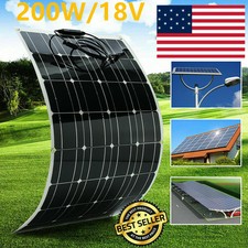 200W Flexible Solar Panel 200Watt 18V Battery Charger System For RV Boat Caravan