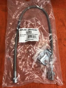 97-06 Jeep TJ línea de freno trasero de acero inoxidable ROUGH COUNTY 89703 - Imagen 1 de 7