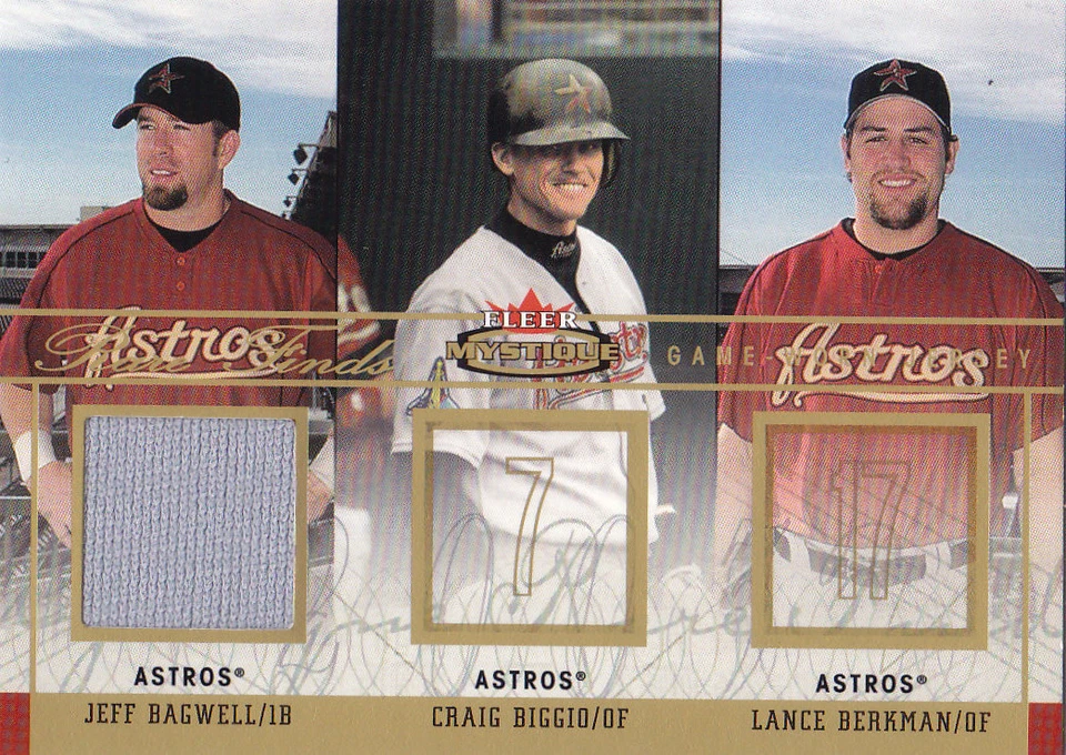 2003 Fleer Mystique Jeff Bagwell Rare Finds Jersey GOLD /15 💎 - Image 1 of 1