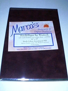 NEU Wildleder Papier von Wintech 6" x 9" Mehrfarbig Kartenherstellung Bastelbedarf - Bild 1 von 2