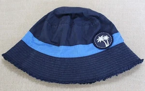 Joe Fresh BLUE BUCKET HAT size 4 5 6 Boys Full Brim Summer Hat - Picture 1 of 4