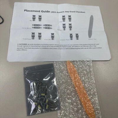 Luz interior LED + bombillas de matrícula para Jeep Grand Cherokee 2011-2019 Foto 1 de 3