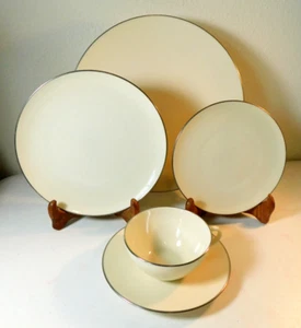 LENOX OLYMPIA PLATINMUSTER 5-TEILIGES GEDECK (S) HERGESTELLT IN DEN USA - Bild 1 von 11