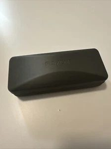 LARGE NEW AUTHENTIC FLEXON GREY HARD EYEGLASSES / SUNGLASSES CASE - Picture 1 of 4