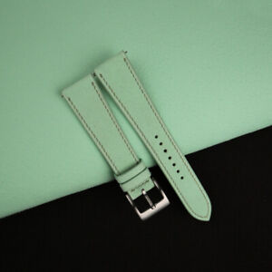 Mint Alcantara Leather Watch Strap Band 18mm 20mm 22mm