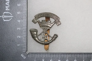 BRITISH ARMY CAP BADGE SOMERSET LIGHT INFANTRY TERRITORIAL WHITE METAL - Picture 1 of 2