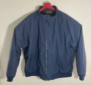 Lands End Mens Squall Jacket XXL Navy Waterproof Fleece Lined With Zipper Pocket - Picture 1 of 3
