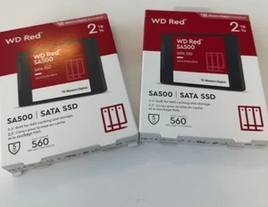 WD Red SA500 2.5" NAS SATA 6Gbps SSD, 2TB - WDS200T2R0A Brand New and Sealed - Picture 1 of 1