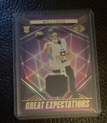 2023 Panini Illusions Will Levis Great Expectations Rookie Patch #GE-WLE 💥👀📈 - Image 1 of 2