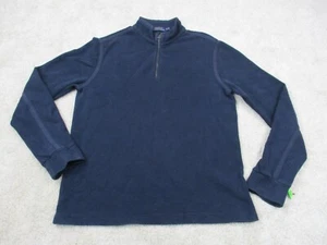 Ralph Lauren Polo Suéter Adulto Mediano Cuarto Cremallera Pullover Azul Informal Para Hombres - Imagen 1 de 11
