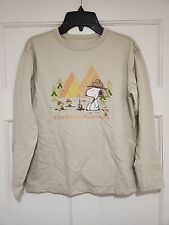 New Snoopy Woodstock Great Outdoors National Parks Kids Medium Cotton Tee