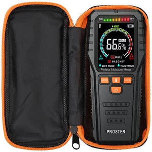 Proster Moisture Meter Wood Wall Floor Damp Tester Hygrometer Humidity Detector - Picture 1 of 12