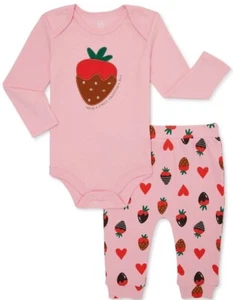 Wonder Nation baby girl Valentine's Day outfit size 3-6 mos - Picture 1 of 4