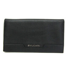 Bvlgari URBAN 33402 Men's Leather Long Wallet (bi-fold) Black BF571827