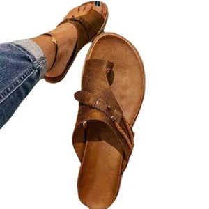 Women's Sandals for Spring and Summer Casual Flat Hollow Fish Mouth Shoes - Picture 1 of 10