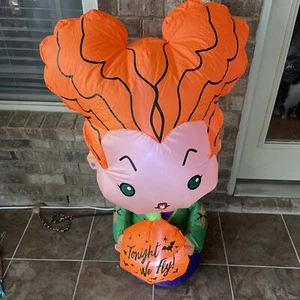 Gemmy Hocus Pocus Winifred 3.5 ft Inflatable Airblown Winifred Sanderson Disney - Picture 1 of 8