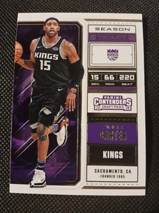 2018 VINCE CARTER PANINI CONTENDERS NBA CARD #50 SACRAMENTO KINGS RAPTORS NETS - Picture 1 of 2