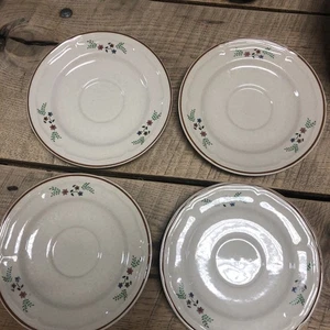 International Tableworks set of 4 Heartland Pattern Saucers Thailand NEWCOR. KL - Picture 1 of 7