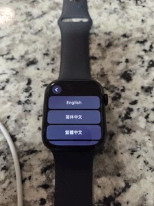 Apple Watch Series 9 45mm Aluminum Case with Sport Band - Midnight (GPS - Photo 1 sur 5