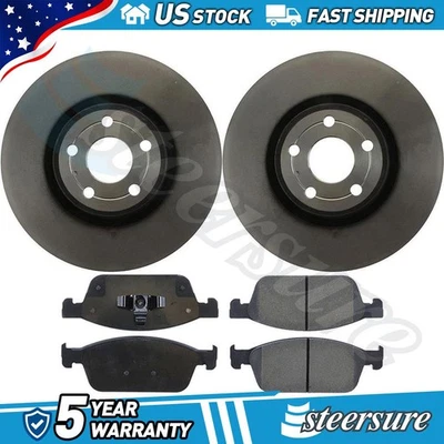 Front Disc Brake Pad Set Disc Brake Rotor fits 2019-2019 Ford Transit Connect - Image 1 of 4