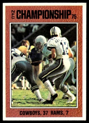 1976 Topps 1975 Dallas Cowboys/Los Angeles Rams #331 - Image 1 of 2