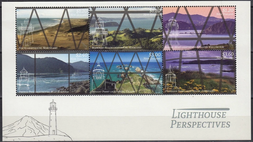 NEW ZEALAND 2019 Lighthouse Perspectives, Miniature Sheet MNH - Image 1 of 1
