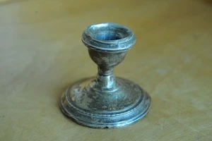 VINTAGE STERLING SILVER CANDLE HOLDER for repair - Picture 1 of 4