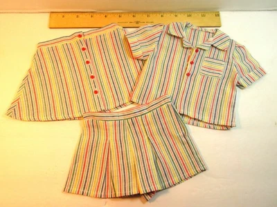 American Girl Molly Tennis Outfit 1997 Pleasant Company SS Top Shorts Overskirt - Image 1 of 4