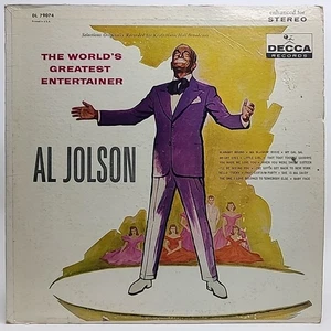 Al Jolson – The World's Greatest Entertainer Vinyl LP Club Edition Jazz VG+ - Imagen 1 de 4
