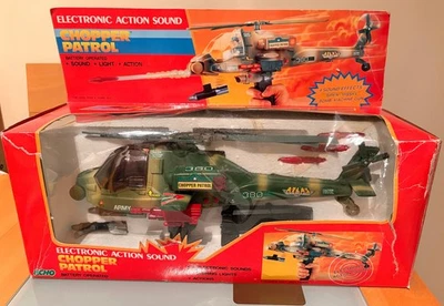 1991 Electronic Action Chopper Patrol Helicopter. 17". Working-see video - R24 - Image 1 of 4