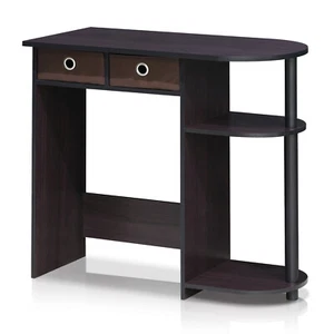 Furinno Go Green Home Laptop Notebook Computer Desk/Table Dark Walnut - Picture 1 of 1