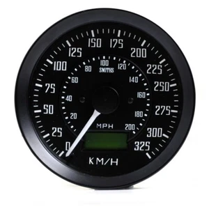 SMITHS CLASSIC DESIGN GT40 SPEEDOMETER 0-325KPH ELECTRONIC BLACK FAST POST - Picture 1 of 2