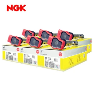 6Pcs RED NGK Ignition Coil 06E905115G fits for Porsche Cayenne Panamera AUDI A4 - Picture 1 of 7