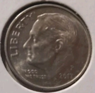 2017 P ROOSEVELT DIME ERROR 3 DIE CHIPS in The Hair - Image 1 of 4