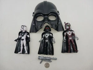 Star Wars KO Figure & Mask LOT Darth Vader Boba Fett Stormtrooper bootleg Aliens - Picture 1 of 6