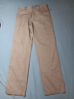 Ll Bean Pants Mens 33X36 Beige Standard Fit Slacks Trousers Workwear