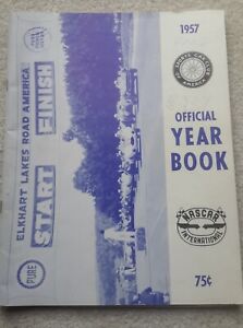 Vintage 1957 NASCAR International Official Year Book Elkhart Lakes Road America