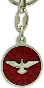 Christian Religious Holy Medal - Key Chain - Holy Spirit - Made in Italy - Picture 1 of 3