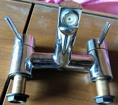 Bristan Bathroom/Kitchen Sink dual Mixer Tap Double Lever Modern EasyFit Chrome - Image 1 of 3