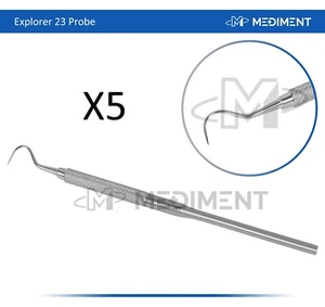 Sonda de gancho para pastores Explorer 23 instrumentos de diagnóstico dental - Imagen 1 de 3