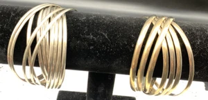 STUNNING TANGLED BRACELETS SILVERTONE & GOLDTONE LOT - Picture 1 of 4