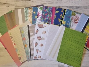 Set of 10 pieces of 4x6 card making or scrapbook paper or junk journal supplies - Picture 1 of 7