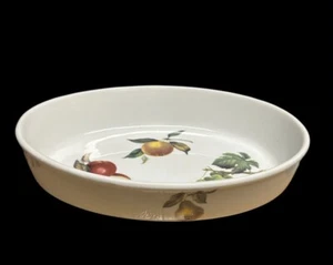 VINTAGE BIA CORDON BLEU OVAL BAKING DISH CATHERINE PATTERN GRAPES AND FRUIT - Picture 1 of 6