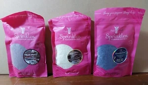 Pink Zebra Sprinkles Wax Melt Scented 3.75oz Bag Lot 3 Sealed Black Cherry Other - Picture 1 of 3