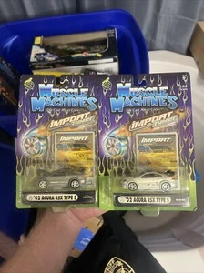 MUSCLE MACHINE DIE CAST IMPORT 2002 ACURA RSX TYPE S SILVER And Gray 1:64 Scale - Picture 1 of 5