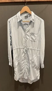 Athleta Long Sleeve Denim Dress XS Casual Athletic Lightweight Women Sporty Blue - Picture 1 of 8