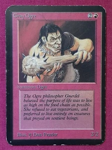 Magic The Gathering ALPHA GRAY OGRE red card MTG - Picture 1 of 2